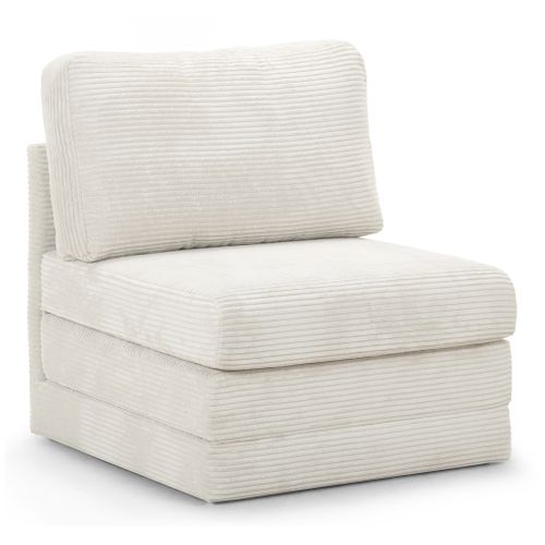 Fauteuil convertible SISSI tissu beige