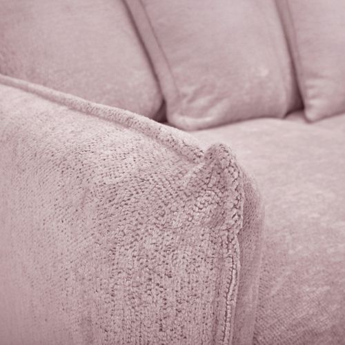 Canapé 3 places TERRA tissu rose