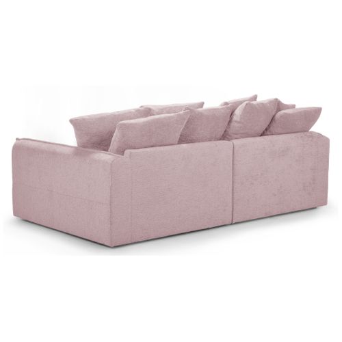 Canapé 3 places TERRA tissu rose