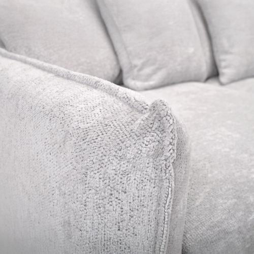 Canapé 3 places TERRA tissu gris clair