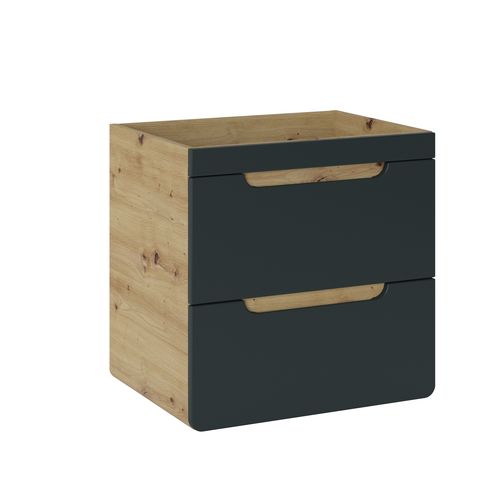 Meuble Sous-vasque 60 Cm, 2 Tiroirs