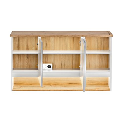 Armoire à Miroir 120 Cm, 3 Portes