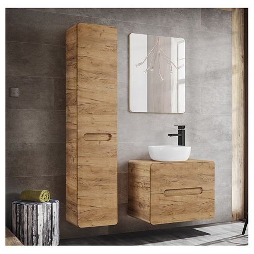 Aruba Craft 804 Armoire Haute Avec Panier À Linge - Bois