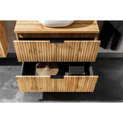 Meuble Sous-vasque 60 Cm, 2 Tiroirs