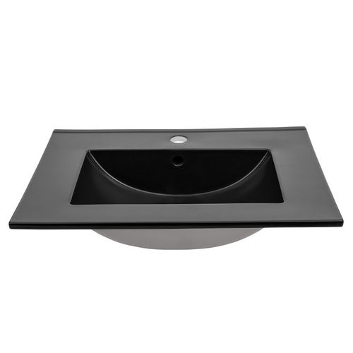 Ensemble De Meubles De Salle De Bain 60 Cm Avec Vasque, Colonne Et Miroir