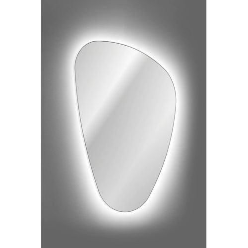 Miroir Mural à LED En Forme De Galet - L 102 X L 73 Cm - Lustro Impala