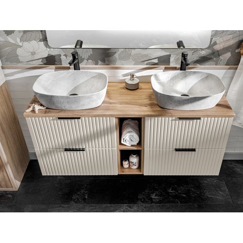 Meuble Sous-vasque 60 Cm, 2 Tiroirs