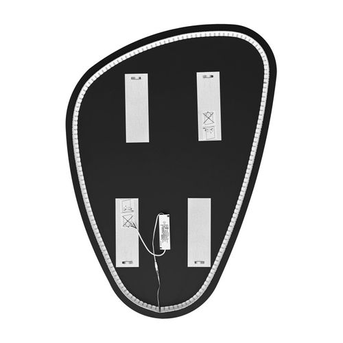 Miroir Mural à LED En Forme De Galet - L 80 X L 57 Cm - Lustro Impala