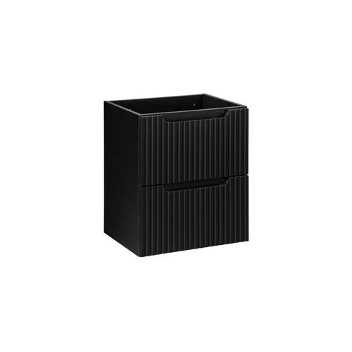 Nova Black D2 82-50-2s + Nova Black B 89-50, Meuble 50 Cm Avec Plan Vasque, Ensemble
