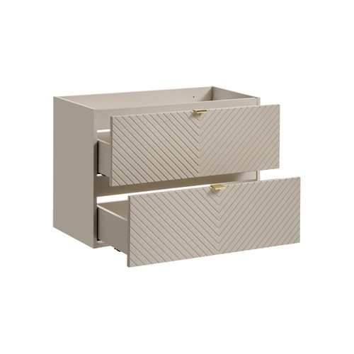 Meuble Sous-vasque 80 Cm, 2 Tiroirs