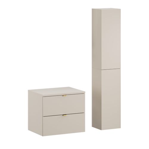 Ensemble De Meubles 60 Cm, Plan De Travail Et Armoire Haute