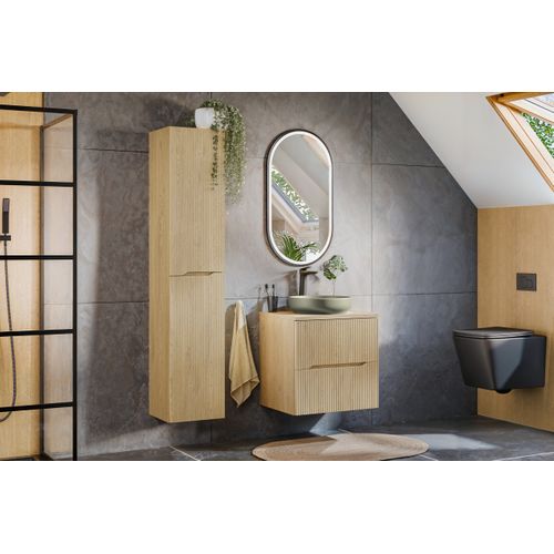 Meuble Sous-vasque 60 Cm, 2 Tiroirs