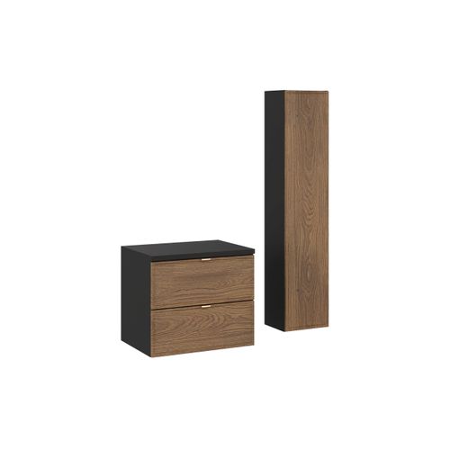 Ensemble De Meubles 60 Cm Avec Plan De Travail Et Armoire Haute