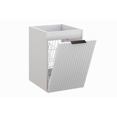 Meuble D'appoint 40 Cm Avec Panier à Linge 44 L