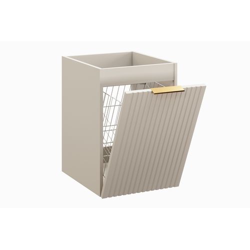 Meuble D'appoint 40 Cm Avec Panier à Linge Intégré