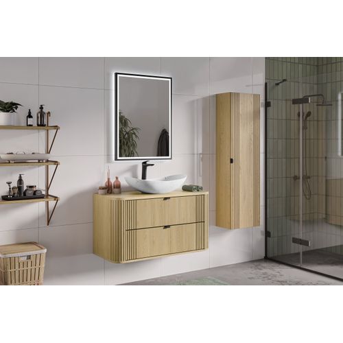 Ensemble De Meubles 100 Cm Avec Plan De Travail Et Armoire Haute