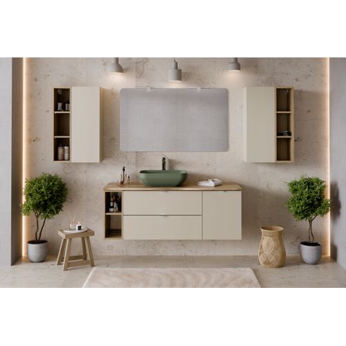 Colonne Murale Ouverte Pour Salle De Bains Dalia Chêne Cremona 20 X 80 Cm