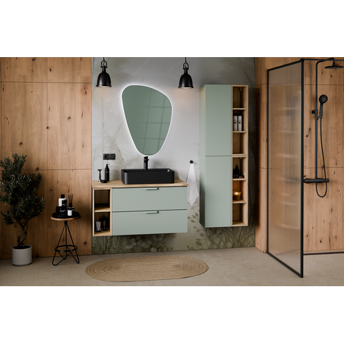 Meuble Sous-vasque 80 Cm, 2 Tiroirs