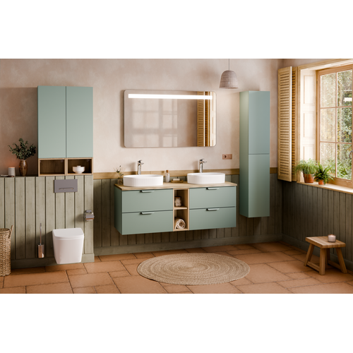 Meuble Sous-vasque 60 Cm, 2 Tiroirs