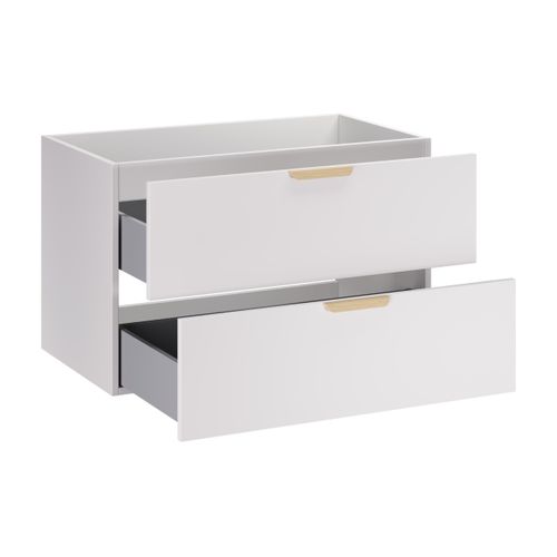 Meuble Sous-vasque 80 Cm, 2 Tiroirs
