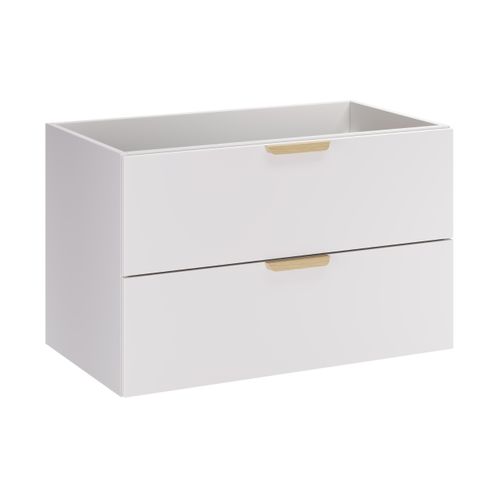 Meuble Sous-vasque 80 Cm, 2 Tiroirs