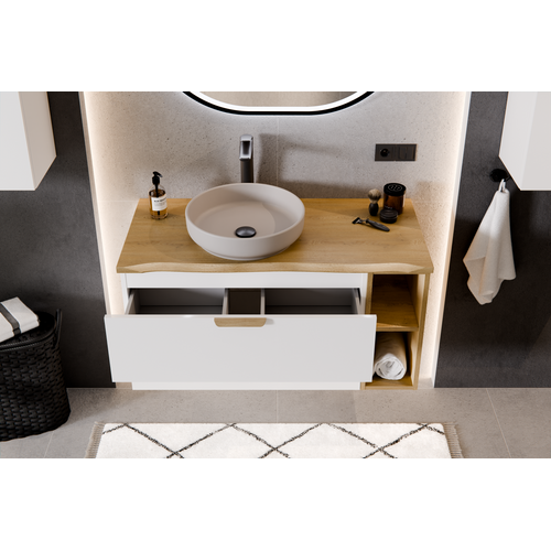 Meuble Sous-vasque 80 Cm, 2 Tiroirs