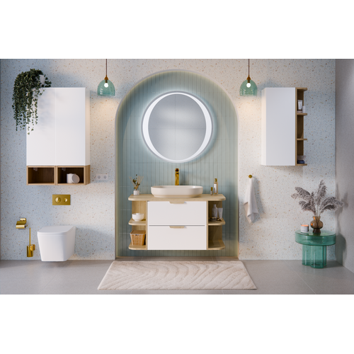 Meuble Sous-vasque 60 Cm, 2 Tiroirs