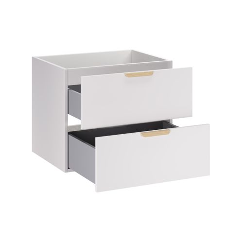 Meuble Sous-vasque 60 Cm, 2 Tiroirs