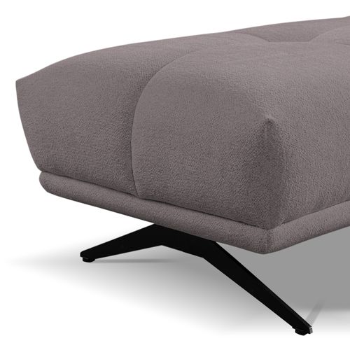 Pouf GIOVANNI tissu raven taupe