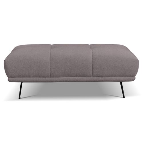 Pouf GIOVANNI tissu raven taupe