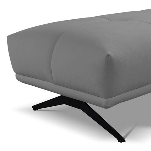 Pouf GIOVANNI tissu bull gris foncé