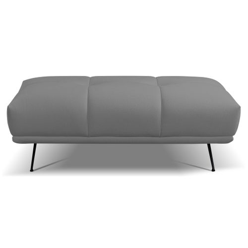 Pouf GIOVANNI tissu bull gris foncé