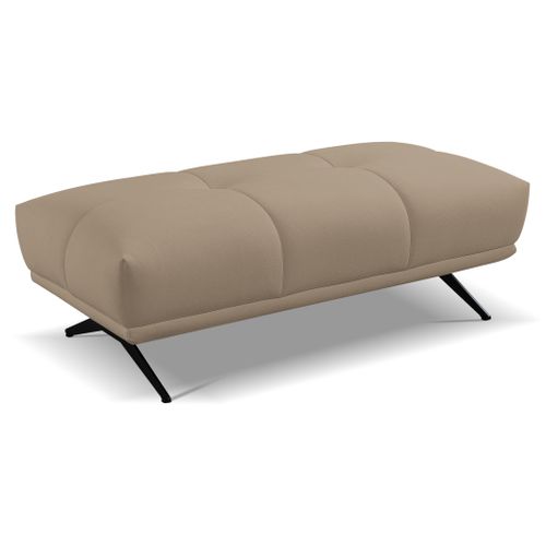 Pouf GIOVANNI tissu bull camel