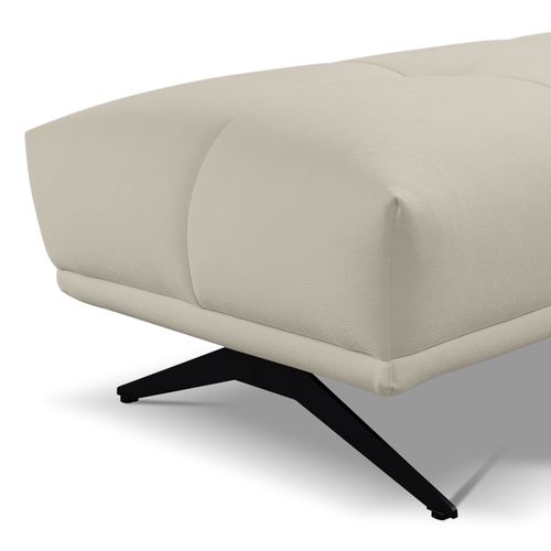 Pouf GIOVANNI tissu bull beige