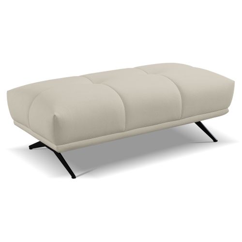 Pouf GIOVANNI tissu bull beige