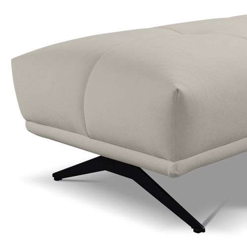 Pouf GIOVANNI tissu bull beige foncé