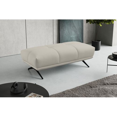 Pouf GIOVANNI tissu bull beige foncé