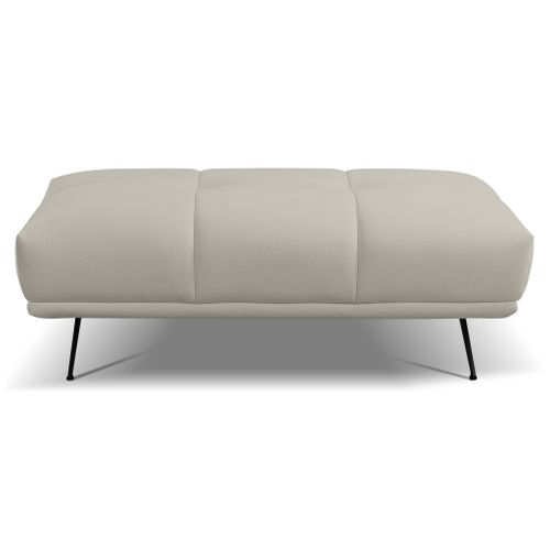 Pouf GIOVANNI tissu bull beige foncé