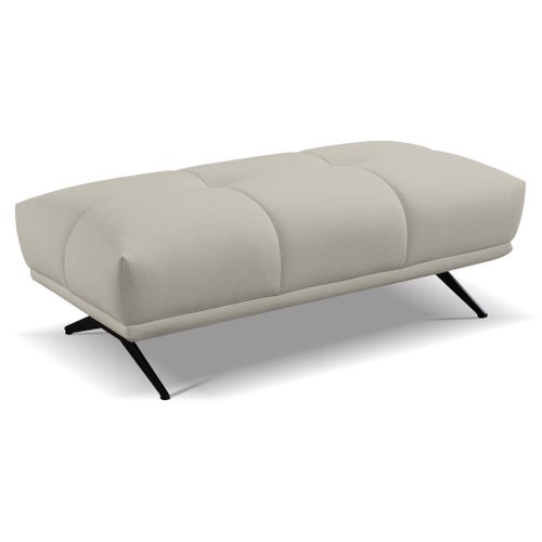 Pouf GIOVANNI tissu bull beige foncé