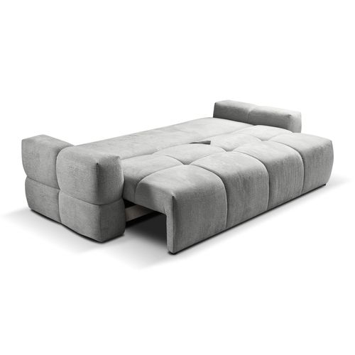 Canapé 3 places convertible FLOCCA tissu gris