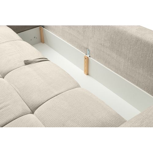 Canapé 3 places convertible FLOCCA tissu gris
