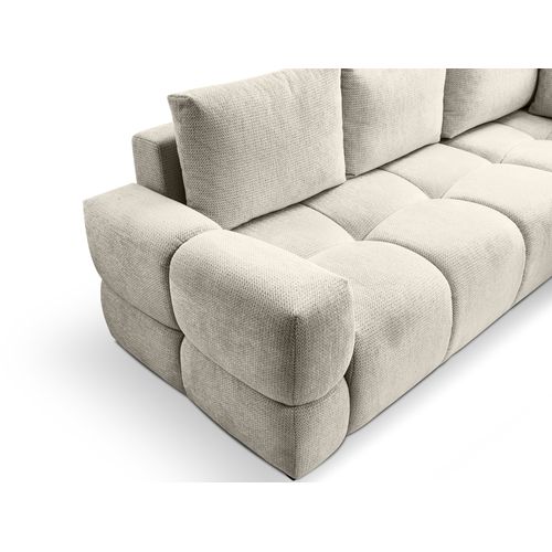 Canapé 3 places convertible FLOCCA tissu gris