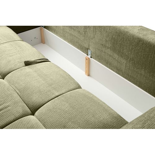 Canapé 3 places convertible FLOCCA tissu kaki