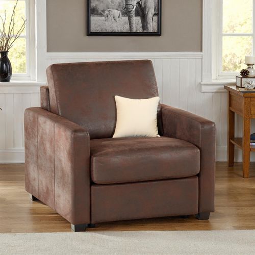 Fauteuil NICARAGUA tissu Gobi marron 04