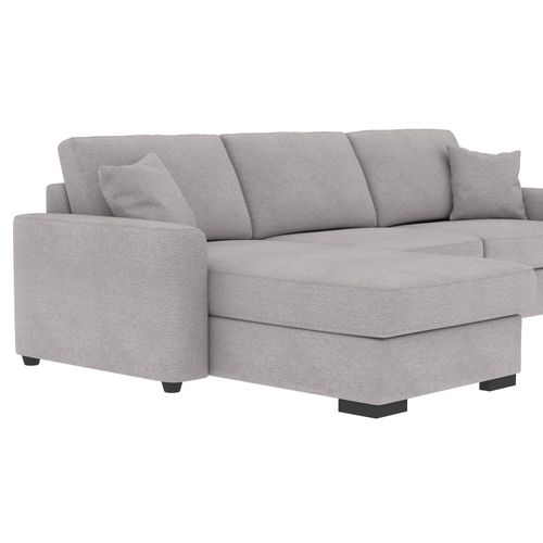 Canapé d'angle convertible pack standard NICARAGUA tissu enjoy gris 21