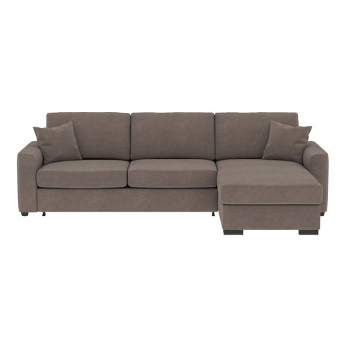 Canapé d'angle convertible pack standard NICARAGUA tissu apache taupe 13