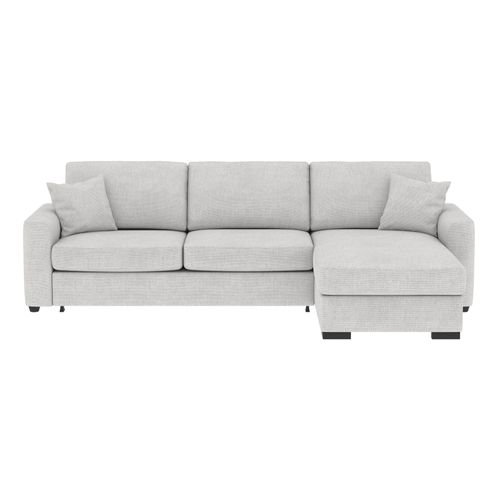 Canapé d'angle convertible pack standard NICARAGUA tissu apolo silver 6