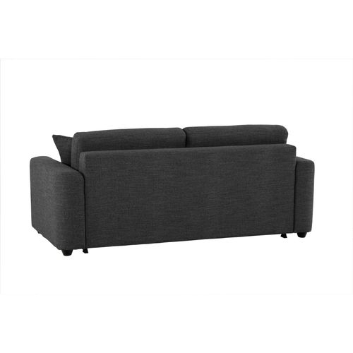 Canapé convertible 3 places pack Standard  NICARAGUA tissu Love anthracite
