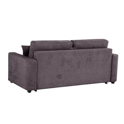 Canapé convertible 3 places pack Standard  NICARAGUA tissu Crown marron