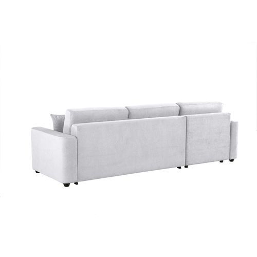 Canapé d'angle convertible pack standard NICARAGUA tissu Crown gris